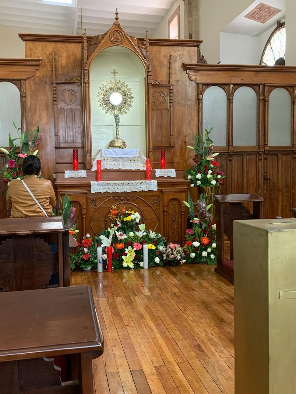 Church interior after restoration